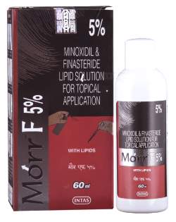 画像 モールF 5%フィナステリドが加えられたミノキシジル発毛剤。フィナステリド塗布は生え際を改善に役立つとされています。